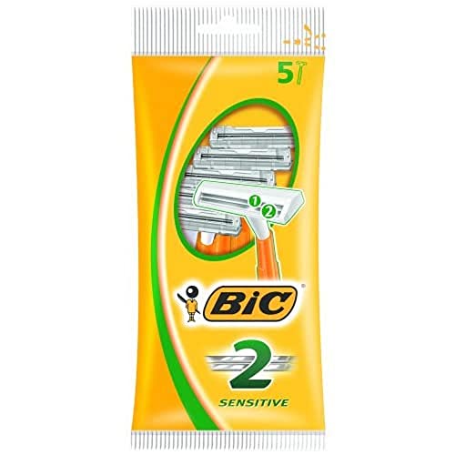 BIC 2, Packung 5, Rasiermesser mit Doppelklingen von BIC