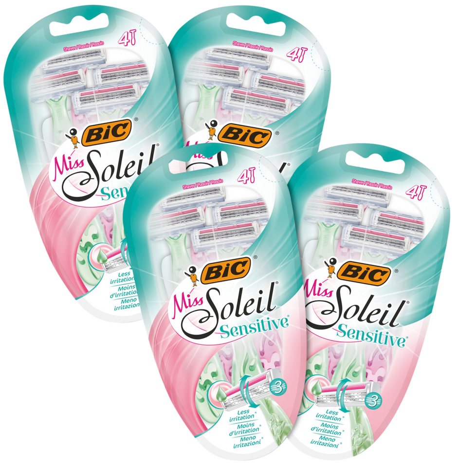 BIC Einwegrasierer BIC Miss Soleil Sensitive Einwegrasierer für Frauen - Set mit 16er Pack, 16-tlg. von BIC