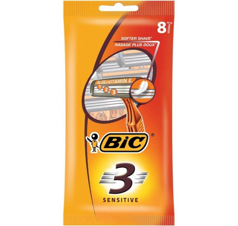 BIC Körperrasierer 3 Sensitive Pouch Disposable Razor Blades von BIC