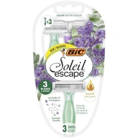 BIC Miss Soleil Escape Maq+3 U - Multicolor - Plastik oder Aluminium - 3 Blades - Zeitgenössisch - Frauen - Unisex-Erwachsene von BIC