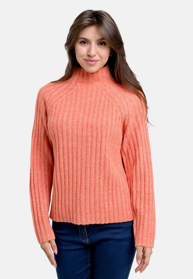 BICALLA T-Shirt Strickpullover in Apricot (1-tlg) von BICALLA