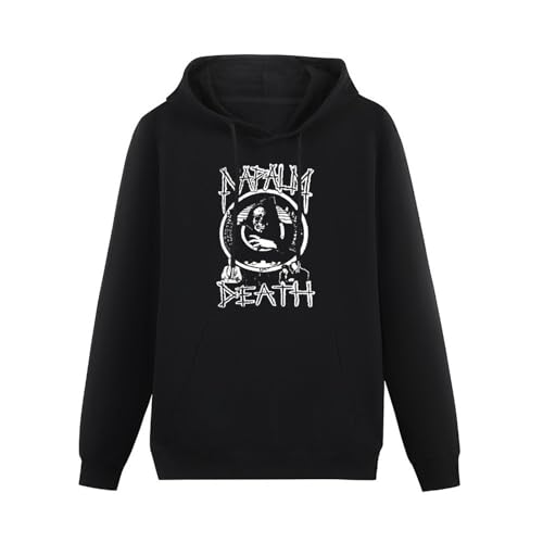 Pullover Warm Hoodies Napalm Death Live Corruption Long Sleeve Hoody with Pocket Sweatershirt Hoodie Black XXL von BICCA