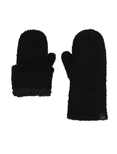 BICKLEY+MITCHELL Women's Knitted Lux Comfy with Teddy Lining 2161-03-9-20 Mittens, Black, One Size von Bickley & Mitchell