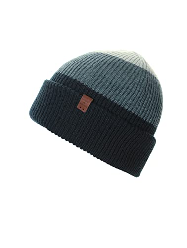 BICKLEY + MITCHELL Boy's Color Block Turncuff Boys 3019-01-12-33-3/6 Beanie Hat, Navy, Age 3-6 von BICKLEY + MITCHELL