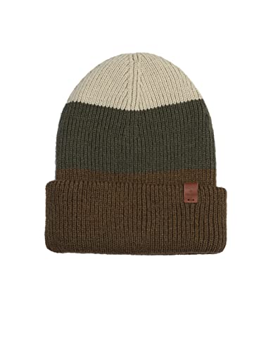 BICKLEY + MITCHELL Boy's Color Block Turncuff Boys 3019-01-12-40-3/6 Beanie Hat, Brown, Age 3-6 von BICKLEY + MITCHELL