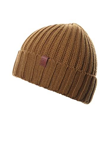 BICKLEY + MITCHELL Men's Basic Rib Mens 1003-01-10-87 Beanie Hat, Camel, One Size von BICKLEY + MITCHELL