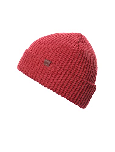 BICKLEY + MITCHELL Women's Waffle Structured Basic Womens 2015-01-11-75 Beanie Hat, Coral RED, One Size von Bickley & Mitchell