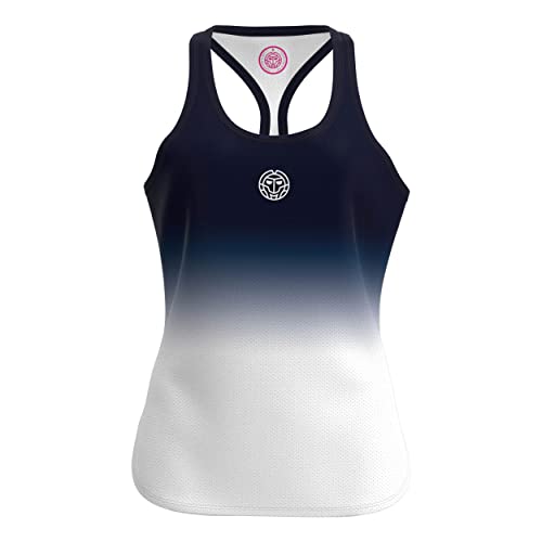 BIDI BADU Damen Crew Gradiant Tank - Dark Blue, White, Größe:M von BIDI BADU