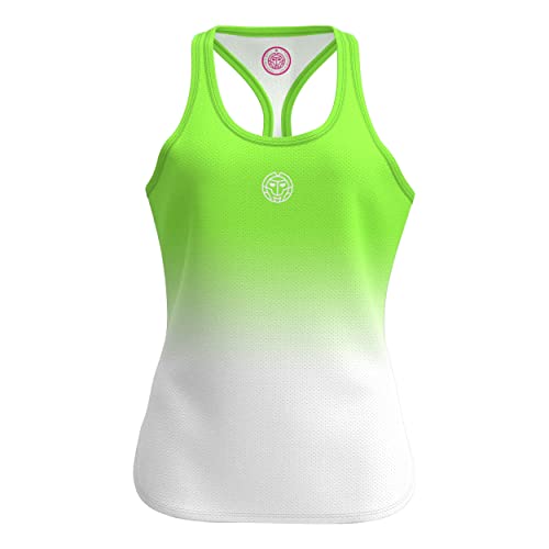 BIDI BADU Damen Crew Gradiant Tank - neon Green, White, Größe:M von BIDI BADU