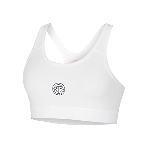 BIDI BADU Damen Crew Medium Support Bra - White, Größe:L von BIDI BADU