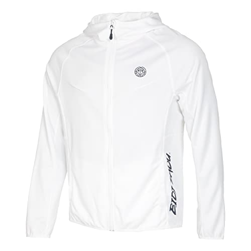 BIDI BADU Herren Crew Hood Jacket - white, Größe:L von BIDI BADU