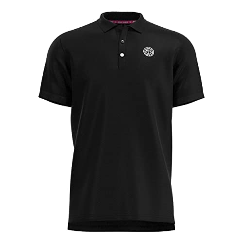 BIDI BADU Herren Crew Polo - Black, Größe:L von BIDI BADU