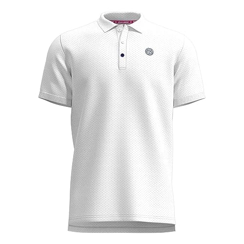 BIDI BADU Herren Crew Polo - White, Größe:L von BIDI BADU