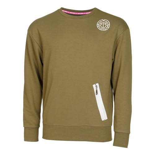 BIDI BADU Herren Sweatshirt Chill Crew - Olive, Größe:XL von BIDI BADU