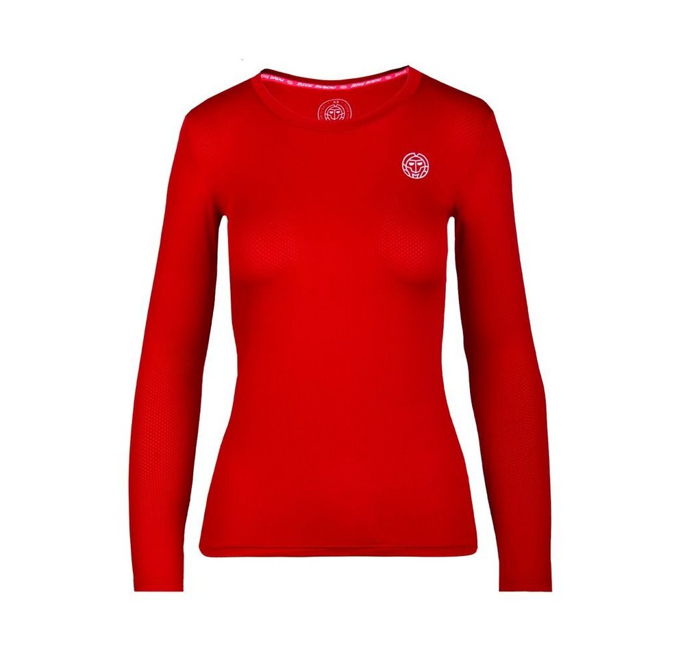 BIDI BADU Langarmshirt Pia Funktionsshirt langarm für Damen in rot von BIDI BADU