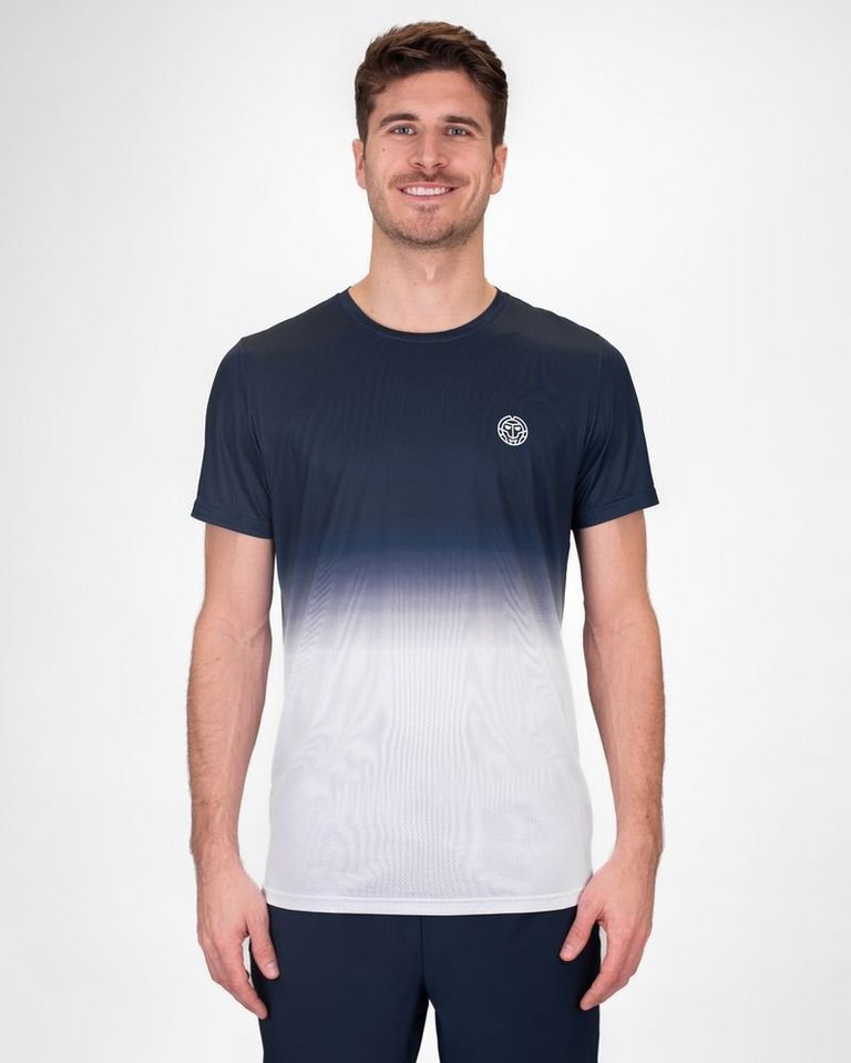 BIDI BADU Tennisshirt Crew Tennisshirt für Herren in blau weiß von BIDI BADU