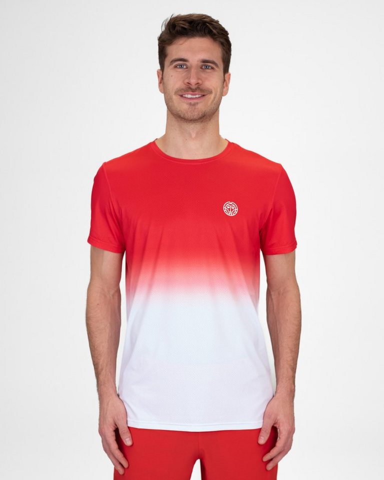 BIDI BADU Tennisshirt Crew Tennisshirt für Herren in rot von BIDI BADU