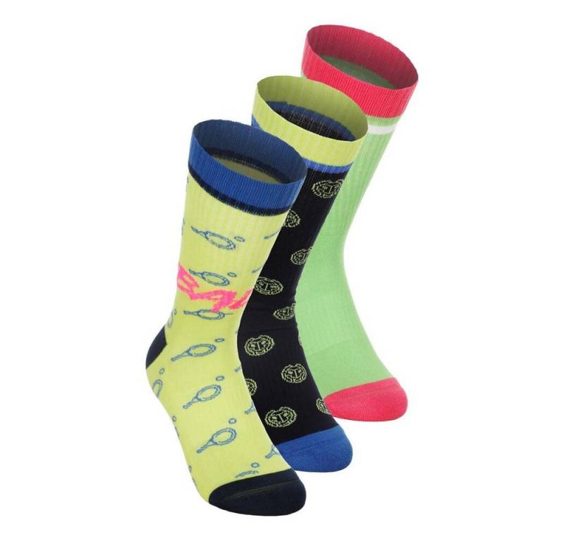 BIDI BADU Tennissocken Bold Bro I Crew Printed Move Socks 3 Pack - mixed von BIDI BADU