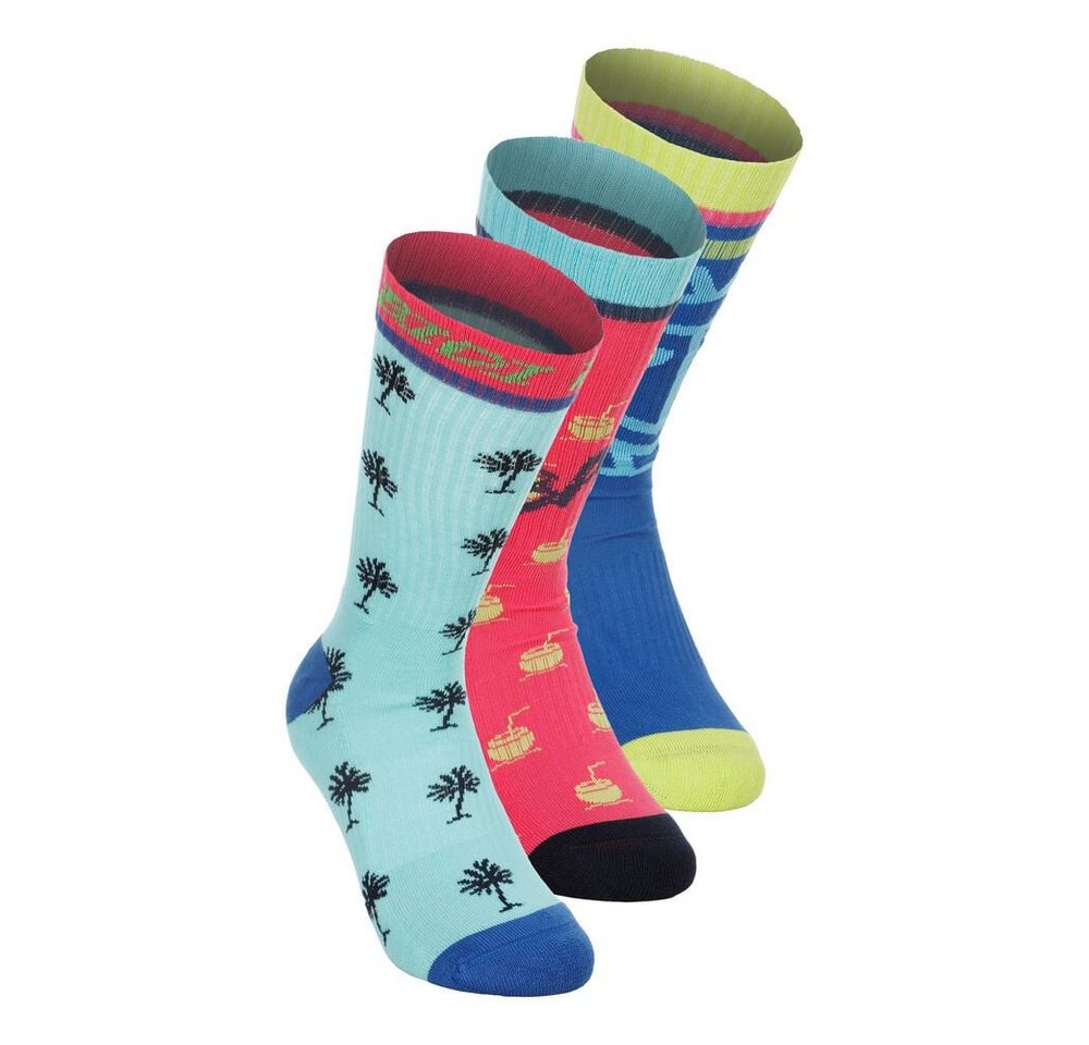 BIDI BADU Tennissocken Bold Bro II Crew Printed Move Socks 3 Pack - mixed von BIDI BADU