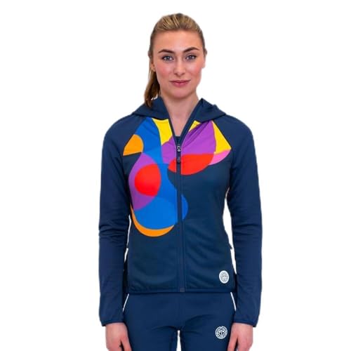 BIDI BADU Damen Trainingsjacke Twiggy Jacket Dunkelblau-Mehrfarbig M von BIDI BADU