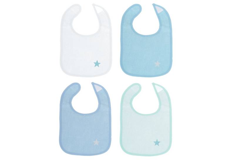BIECO Lätzchen Bieco Baby Lätzchen Set 4 St. Mehrfarbig Spucktücher Sabber Latz von BIECO