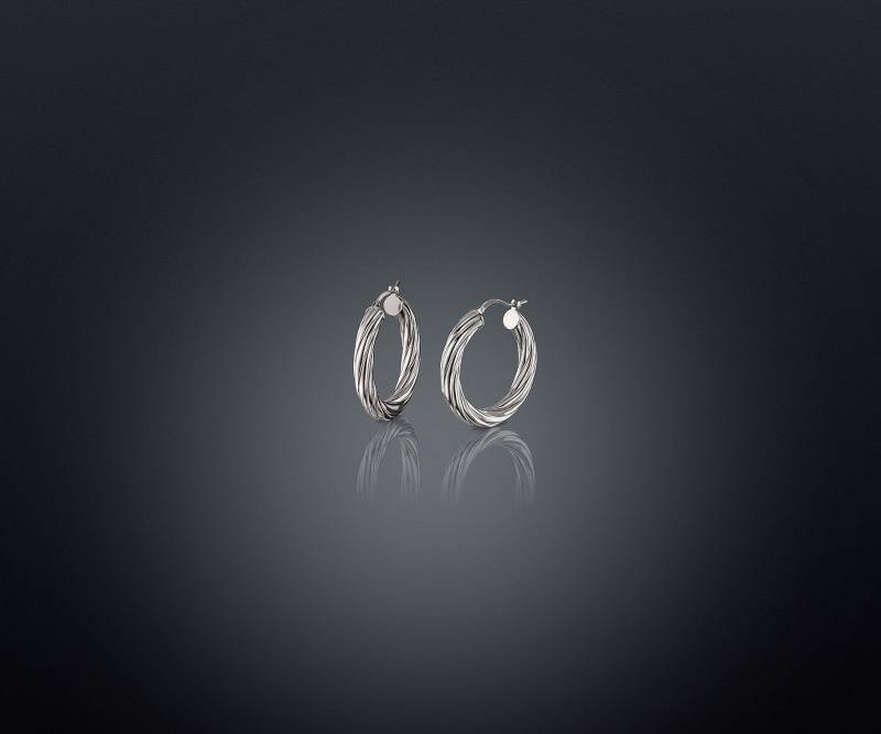 Maritime, Gedrehte Silbercreolen Maritime, Gedrehte Silbercreolen von BIEGELGoldschmiede