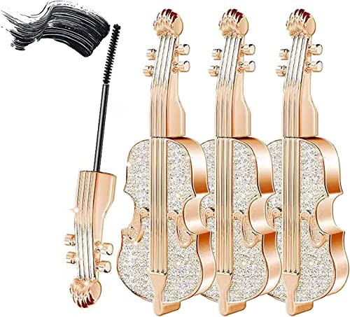 Elegant Violin Mascara 4D Silk Fiber Waterproof Lash Mascara Natürlich wischfeste und wasserfeste Wimperntusche Schwarze verdickende Verlängerungs-Wimperntusche von BIERDAN