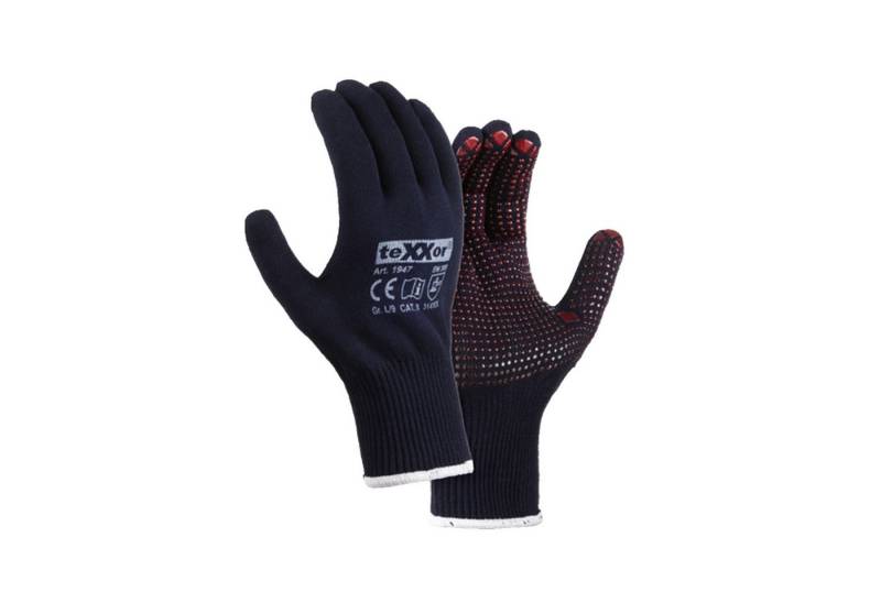 BIG Arbeitsschutz Arbeitshandschuhe teXXor Handschuh blau/rot Gr.10 Nr. 1947-10 von BIG Arbeitsschutz