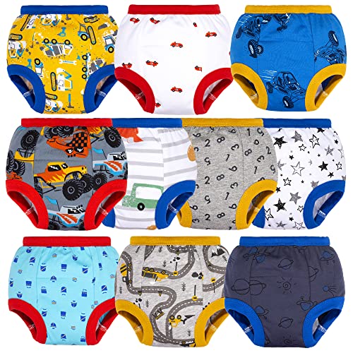 BIG ELEPHANT 10er Pack Baby Trainingshose - Saugfähige Töpfchen Unterwäsche Kleinkinder für Jungen und Mädchen von BIG ELEPHANT