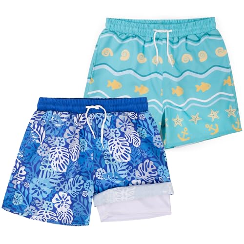 BIG ELEPHANT 2er-Pack Jungen Schwimmshorts mit Kompressionsfutter, UPF 50+ UV-Schutz, Schnell Trocknend, Bequeme Badeshorts für Kinder BIG ELEPHANT 2er-Pack Jungen Schwimmshorts mit Kompressionsfutter, UPF 50+ UV-Schutz, Schnell Trocknend, Bequeme Badeshorts für Kinder von BIG ELEPHANT