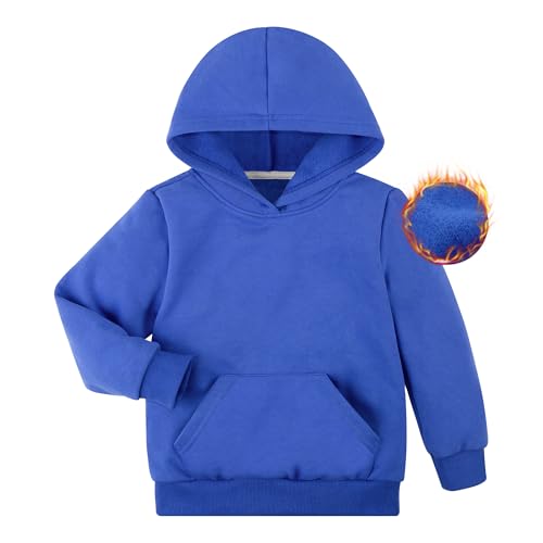 BIG ELEPHANT Jungen Kapuzenpullover mit Fleecefutter – Langarm Hoodie mit Tasche, Warm & Weich für Kinder von BIG ELEPHANT