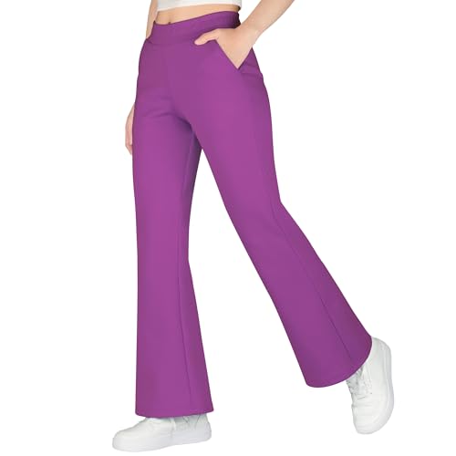 BIG ELEPHANT Mädchen Schlaghose – Kinder Festliche Hose mit Elastikbund & Taschen, Perfekt für Schule & Events von BIG ELEPHANT