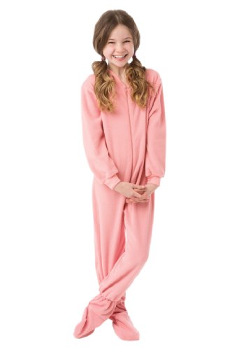 Big Feet Pyjama Co PJs Kinder Fleece Footed Schlafanzüge XS 5/6 Rosa von BIG FEET PAJAMA CO.