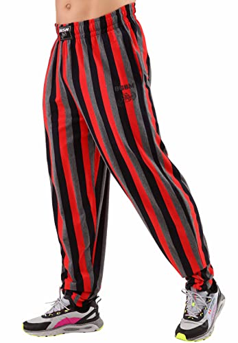 BIG SAM SPORTSWEAR COMPANY Herren Baggy Pants Loose Fit Streifen Gym Workout Sweatpants mit Taschen, rot, X-Groß BIG SAM SPORTSWEAR COMPANY Herren Baggy Pants Loose Fit Streifen Gym Workout Sweatpants mit Taschen, rot, X-Groß von BIG SAM SPORTSWEAR COMPANY