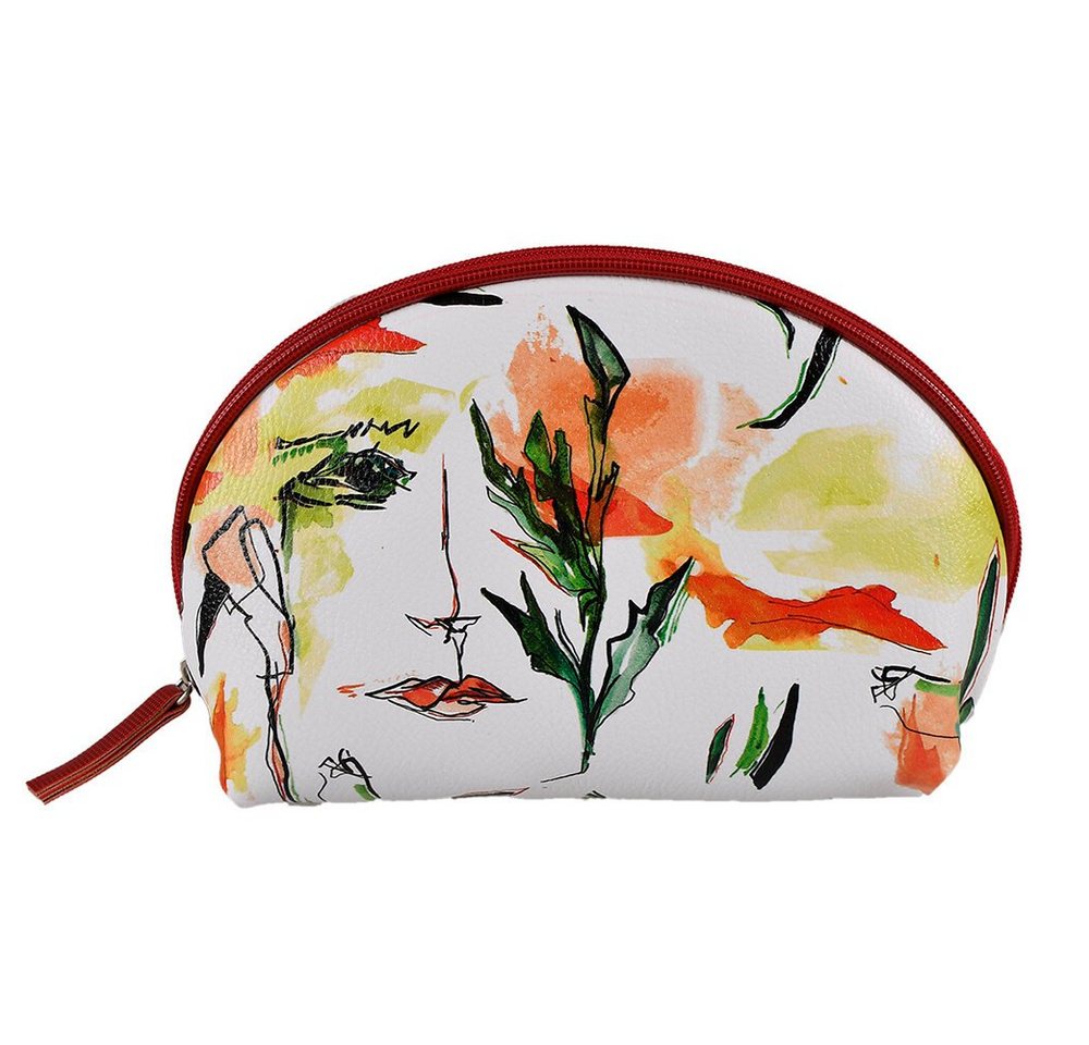 BIGGDESIGN Kosmetiktasche Biggdesign Faces Damen Kosmetiktasche, Bunt, 18 x 9 cm (1-tlg) von BIGGDESIGN