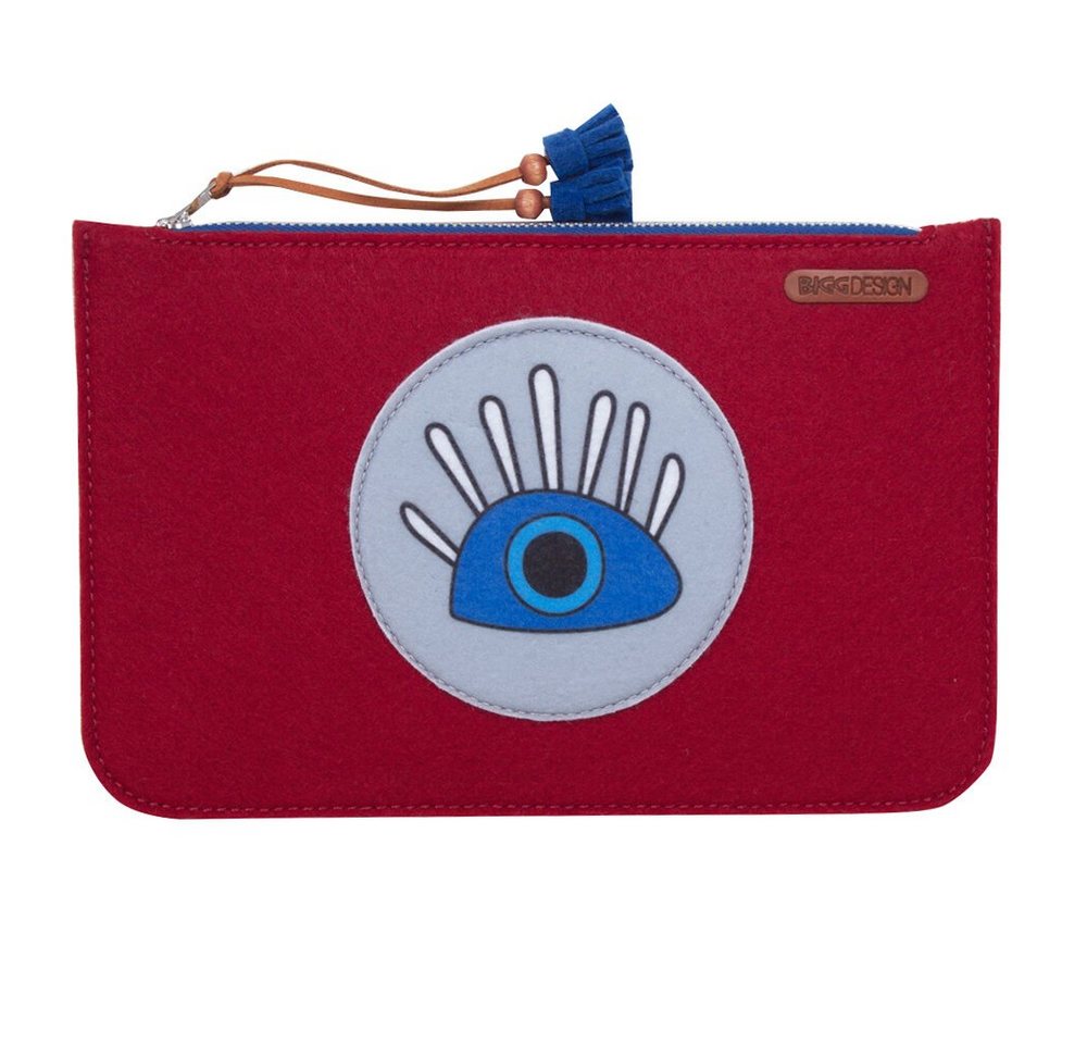 BIGGDESIGN Kosmetiktasche Biggdesign My Eyes on You Damen Kosmetiktasche, Rot, 24x16 cm (1-tlg) von BIGGDESIGN