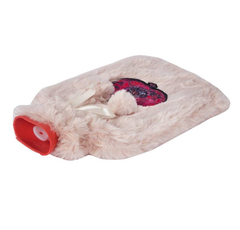 BIGGDESIGN Wärmflasche Biggdesign Granatapfel Wärmflasche, Beige, 2L von BIGGDESIGN