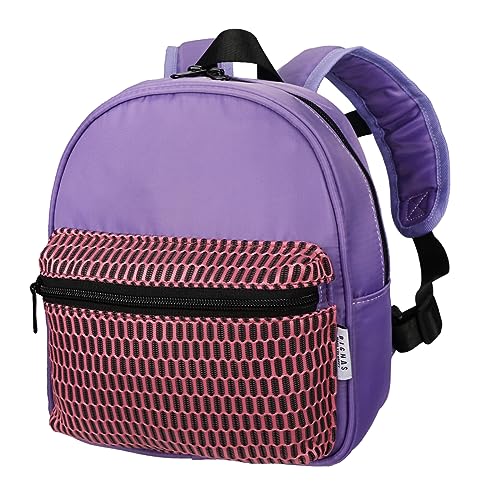 BIGHAS Leichter Kleinkind-Kinder-Rucksack mit Brustgurt für Jungen und Mädchen, Vorschule, Kindergarten, 3–6 Jahre, 30 Farben, PL, One Size von BIGHAS