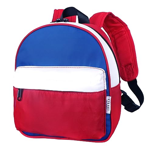 BIGHAS Leichter Kleinkind-Kinder-Rucksack mit Brustgurt für Jungen und Mädchen, Vorschule, Kindergarten, 3-6 Jahre alt, 30 Farben, Bwr, One Size von BIGHAS