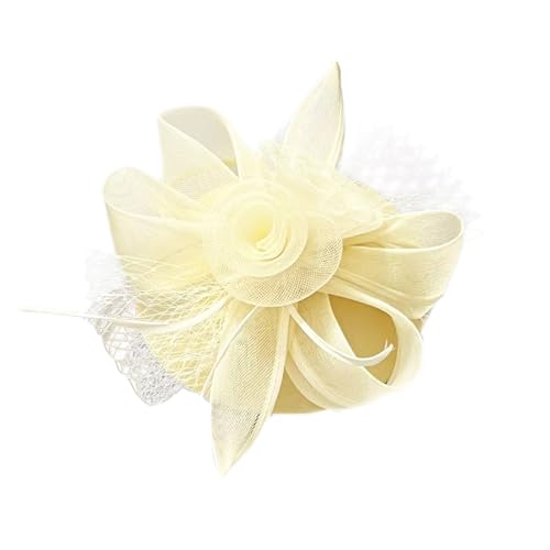 BIGULA Retro 20er Jahre Stirnband und Haarnadel Haarteile Party Kopfbedeckung Netz Blume Fascinator für besondere Anlässe von BIGULA