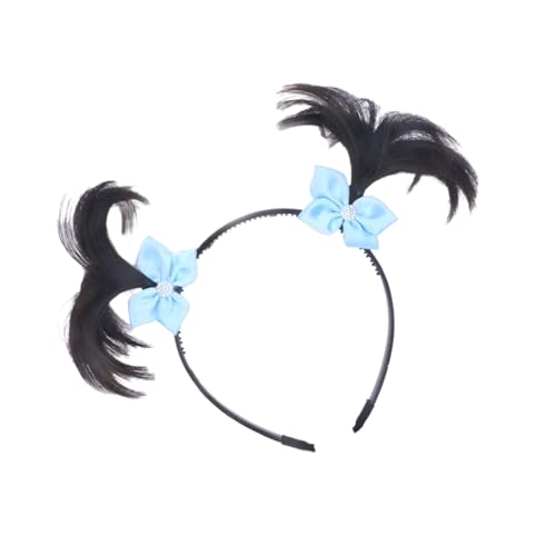 Einzigartige Kinder-Haarzöpfe mit Schmetterlingsschleifen, Haar-Accessoires, weich, bequem, Kinderperücke, Verlängerung für Mädchen im Alter von 3 bis 10 Jahren von BIGULA