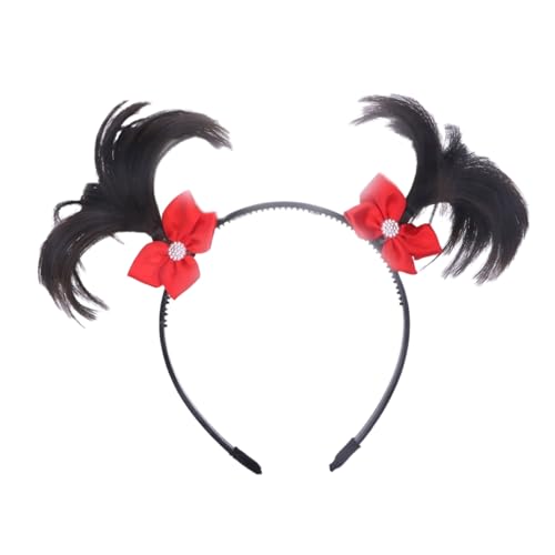 Einzigartige Kinder-Haarzöpfe mit Schmetterlingsschleifen, Haar-Accessoires, weich, bequem, Kinderperücke, Verlängerung für Mädchen im Alter von 3 bis 10 Jahren von BIGULA