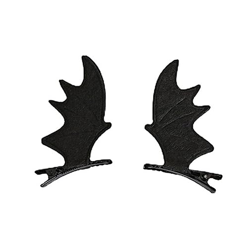 Gothic Dunkle Haarspange Mädchen Haarspangen Schwarze Fliege Teufelsflügel Haarspange Set Gothic Fledermausflügel Vielseitige Haarspangen Niedliche Haarnadel von BIGULA