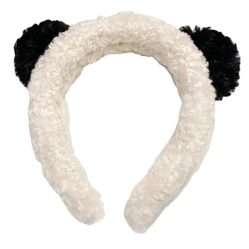 Süße Mädchen Haarspange schönes Haarseil Plüsch Panda Form Stirnband elastisches Haarseil für Kleinkind Haar Styling Zubehör von BIGULA