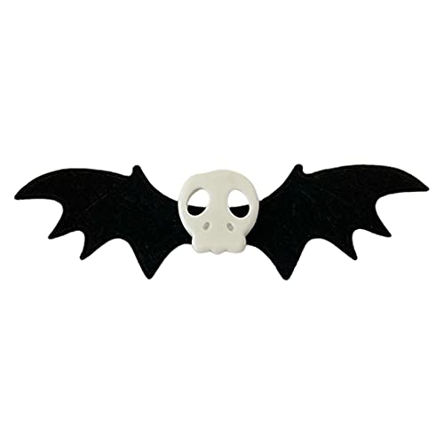 Totenkopf-Haarspangen, Fledermaus-Haarspangen, Gothic, Entenschnabel-Clips, Halloween, Fledermaus, Haarspangen für kreatives Haarstyling, T-Schläger-Haarspangen für Frauen von BIGULA