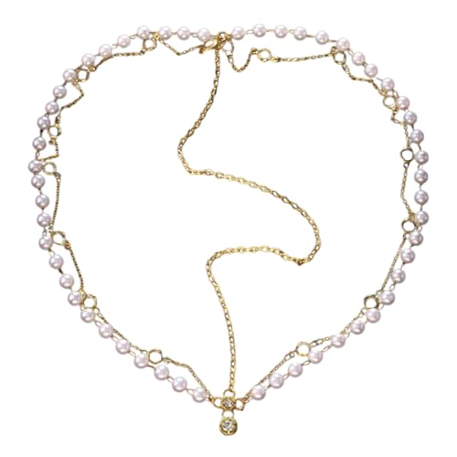Vielseitiger Perlenanhänger Haarschmuck mit Strassverzierungen, modischer Haarschmuck für Party und Freizeit von BIGULA