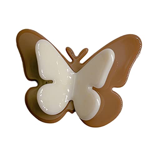 Y2k Schmetterlings-Haarnadeln für Mädchen, Schmetterlings-Haarspangen, schwarz-weiß, Haarclip, Schmetterlings-Haarspange, Schwarz und Weiß von BIGULA