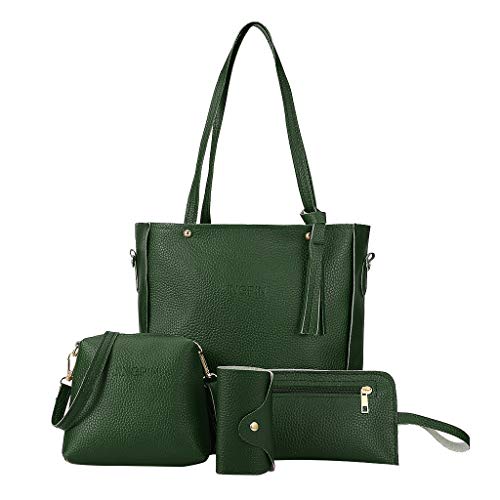 BIISDOST Brieftasche Herren Klein Münzfach Brieftasche Damen Für Impfpass Tasche Botschafter Mode Geldbörse Tasche vierteilige Tasche 2019 Schultertasche Geldbörsen Für Männer Mit (Green, One Size) von BIISDOST