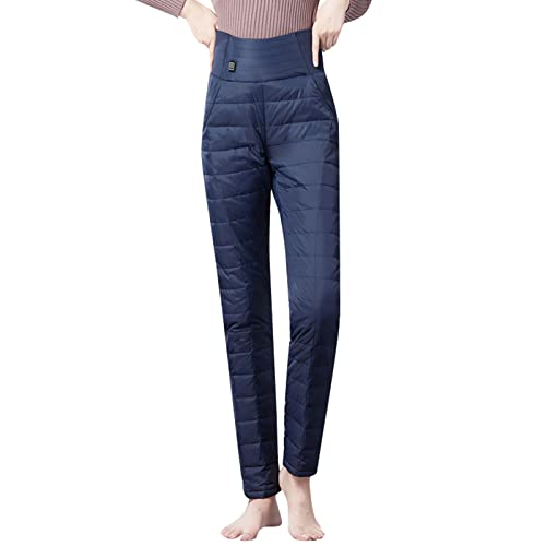 BIISDOST Damen Winter Daunenhose Warme Gänse Ultraleichte Schneehose Kompressions-Daunenhose Outdoor Camping Isolierte Hose Weich Jogginghose Winddicht Thermohose Unisex Pants Fleece Arbeitskleidung von BIISDOST