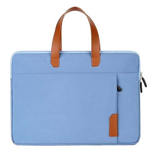 BIISDOST Farblich passende Laptoptasche für Arbeit und Unterricht Schulterriemen Für Taschen Breit (Sky Blue, 14) von BIISDOST